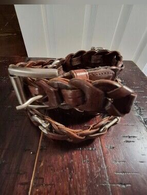 Amiee Lynn Braided Leather Belt XL